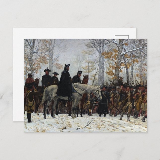The March to Valley Forge by William B. T. Trego Postcard (Front/Back)