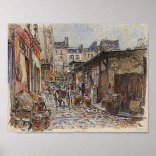 The Marché des Enfants Rouges, west side, Poster