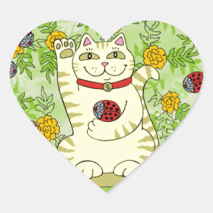 The Marigolds Are Lucky Today! Heart Sticker