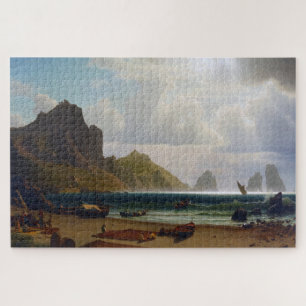 The Marina Piccola, Capri, Albert Bierstadt Jigsaw Puzzle