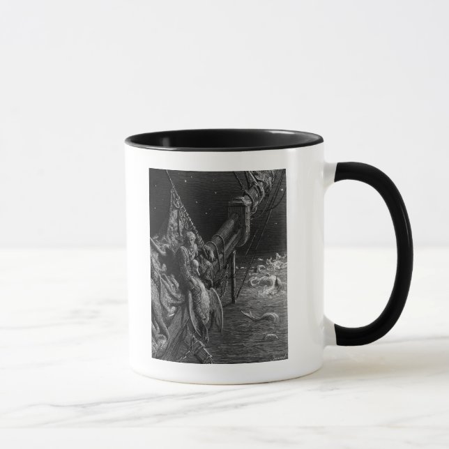 The Mariner gazes on the serpents in the ocean Mug (Right)
