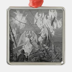 The mariner sees the band of angelic spirits metal ornament