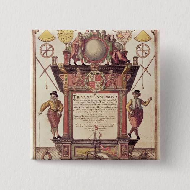 The Mariners Mirror, titlepage 2 Inch Square Button (Front)