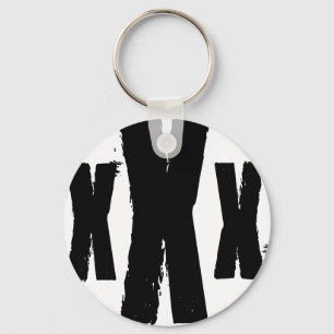 the mark of straight edge keychain