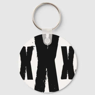 the mark of straight edge keychain