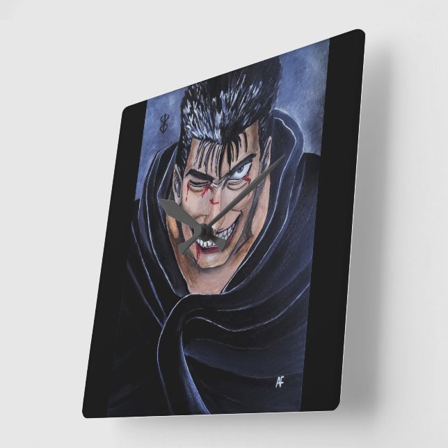 The Marked Sufferer Painting by Alfred Fox Square Wall Clock (Angle)