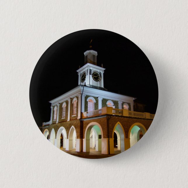 The Market House 2 Inch Round Button (Front)