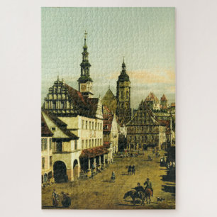 The Marketplace at Pirna by Bernardo Bellotto Jigsaw Puzzle