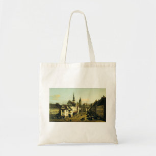The Marketplace at Pirna by Bernardo Bellotto Tote Bag