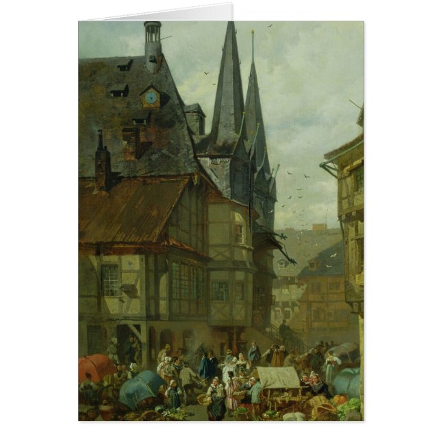 The Marketplace in Wernigerode, 1861 (Front)
