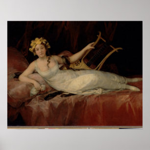 The Marquesa de Santa Cruz, 1805 (oil on canvas) Poster