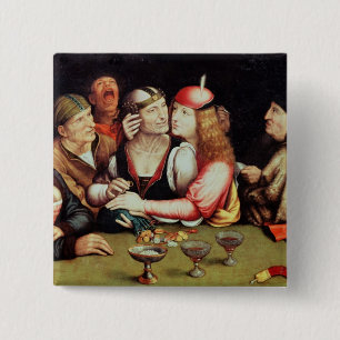 The Marriage Contract 2 2 Inch Square Button