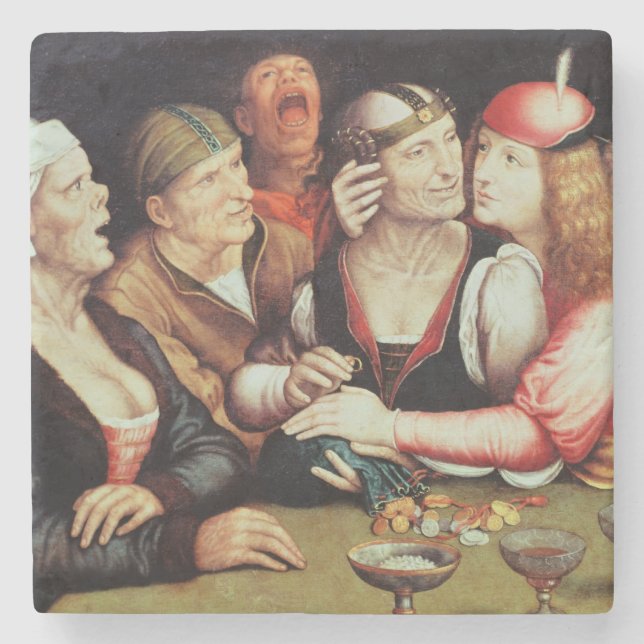 The Marriage Contract 2 Stone Coaster (Front)