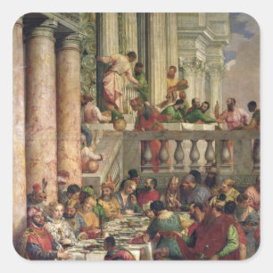 The Marriage Feast at Cana Square Sticker