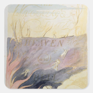 The Marriage of Heaven and Hell Square Sticker