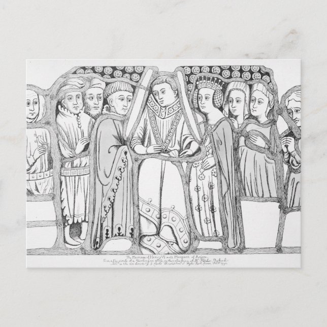 The Marriage of Henry VI and Margaret of Anjou Postcard (Front)
