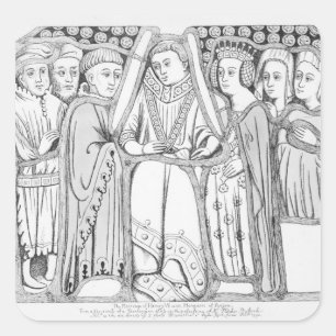 The Marriage of Henry VI and Margaret of Anjou Square Sticker