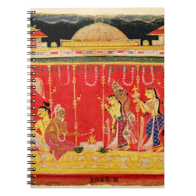 The Marriage of Krishna's Parents, from a disperse Notebook (Front)