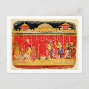 The Marriage of Krishna's Parents, from a disperse Postcard