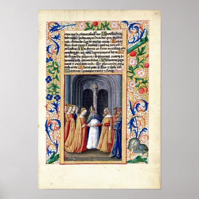 The marriage of Michal to David Poster (Front)