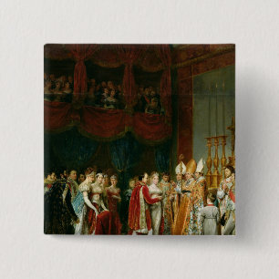 The Marriage of Napoleon I and Marie 2 Inch Square Button