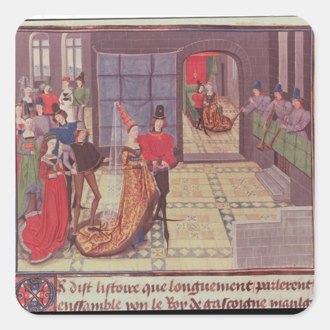 The Marriage of Renaud de Montauban and Square Sticker (Front)
