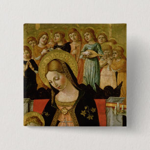 The Marriage of Saint Catherine of Siena 2 Inch Square Button