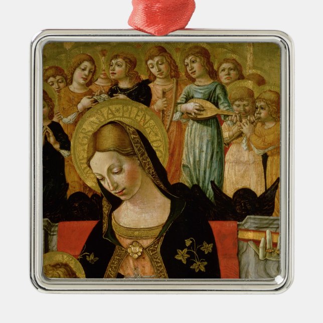 The Marriage of Saint Catherine of Siena Metal Ornament (Front)