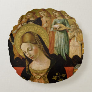 The Marriage of Saint Catherine of Siena Round Pillow