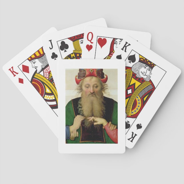 The Marriage of the Virgin, detail of the high pri Playing Cards (Back)