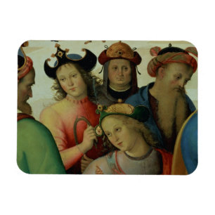 The Marriage of the Virgin, detail of the suitors, Magnet