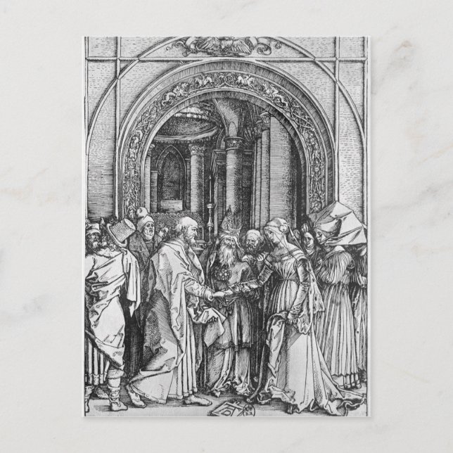 The marriage of the Virgin Postcard (Front)