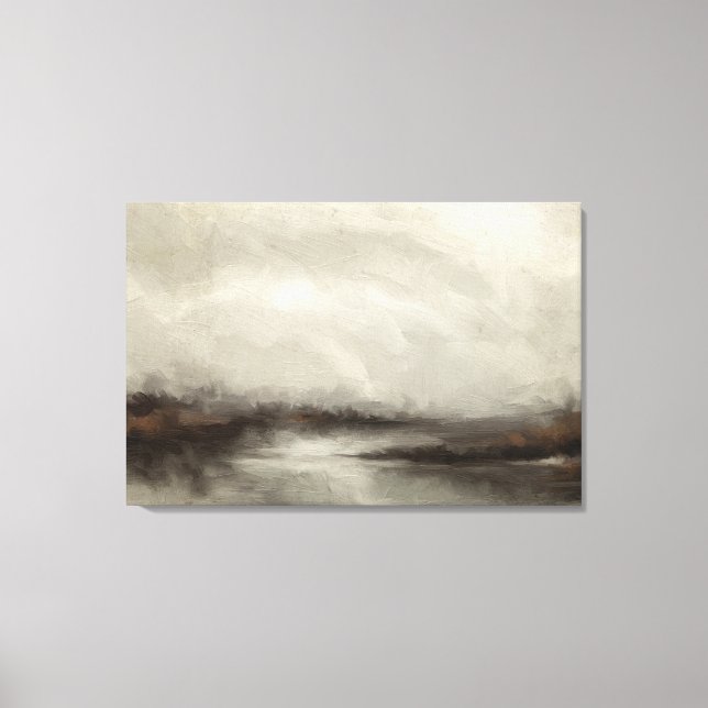 The Marsh Beckons Abstract Landscape Canvas Print (Front)