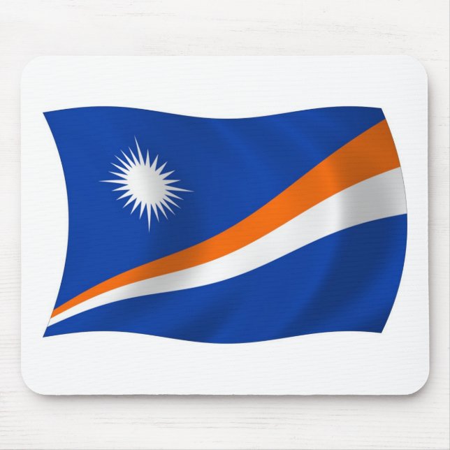 The Marshall Islands Flag Mousepad (Front)