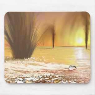 The Martian south polar ice cap Mouse Pad
