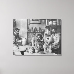 The Martin brothers in the studio at the Southall Canvas Print