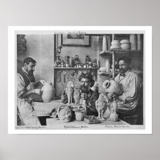 The Martin brothers in the studio at the Southall Poster (Front)