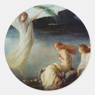 The martyrdom of Saint Cristina Classic Round Sticker