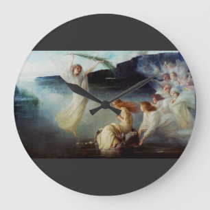 The martyrdom of Saint Cristina Large Clock