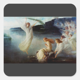 The martyrdom of Saint Cristina Square Sticker