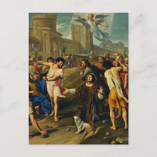 The Martyrdom of Saint Stephen Postcard (Front)