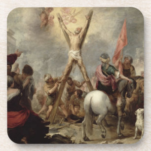 The Martyrdom of St. Andrew, 1675-82 (oil on canva Coaster