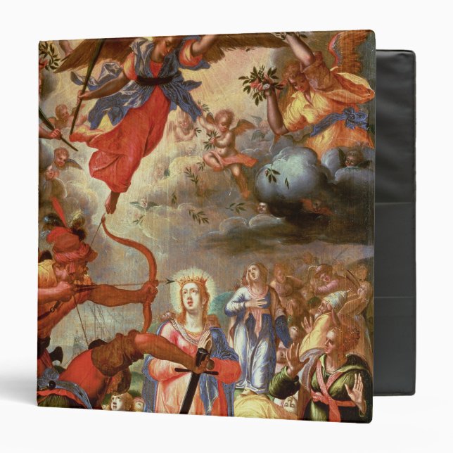 The Martyrdom of St. Ursula, early 17th century Binder (Front/Inside)