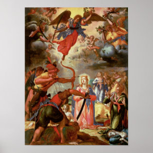 The Martyrdom of St. Ursula, early 17th century Poster
