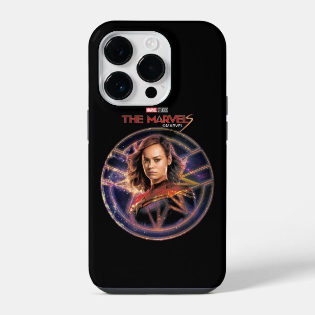The Marvels Captain Marvel Circle Badge iPhone Case (Back)