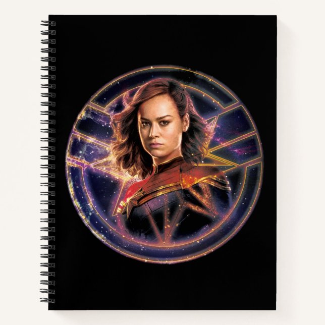 The Marvels Captain Marvel Circle Badge Notebook (Front)