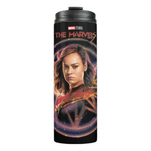The Marvels Captain Marvel Circle Badge Thermal Tumbler
