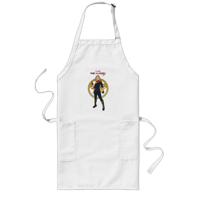 The Marvels Captain Marvel Cutout Graphic Long Apron (Front)