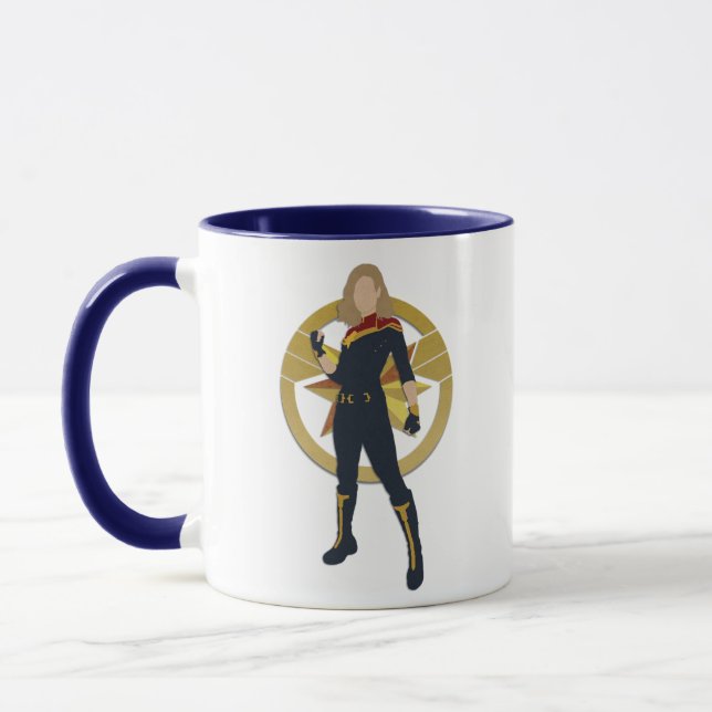The Marvels Captain Marvel Cutout Graphic Mug (Left)