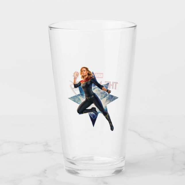 The Marvels Captain Marvel Star Graphic Glass (Front)